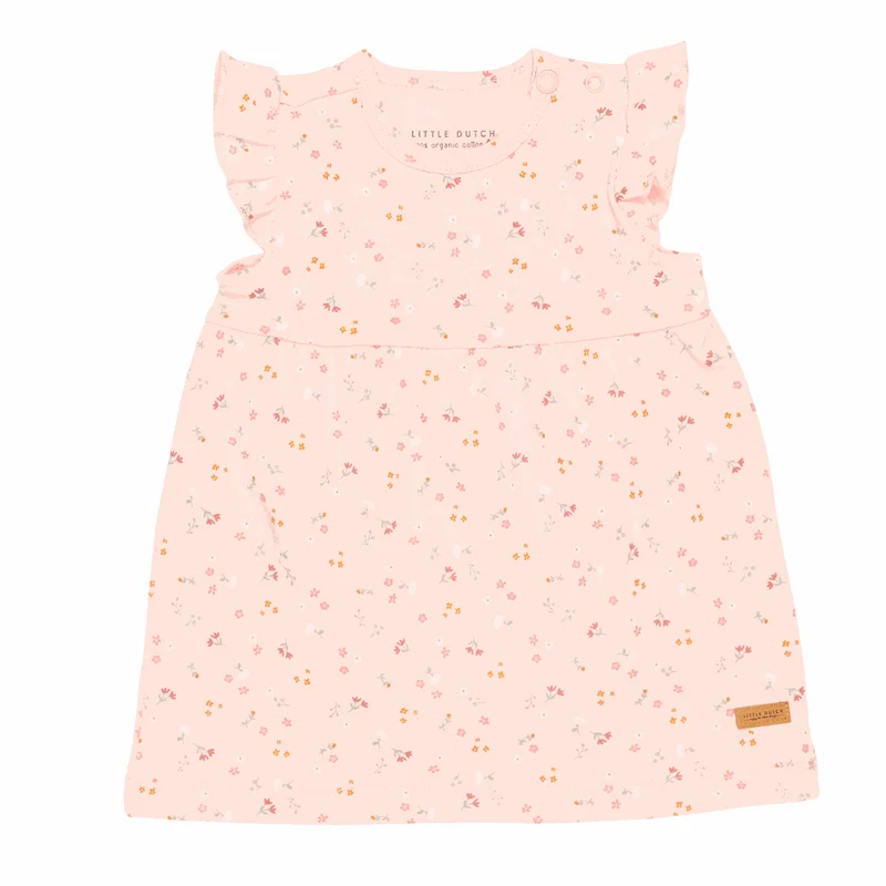 Little Dutch - Abito neonata in cotone organico - Pink Flowers