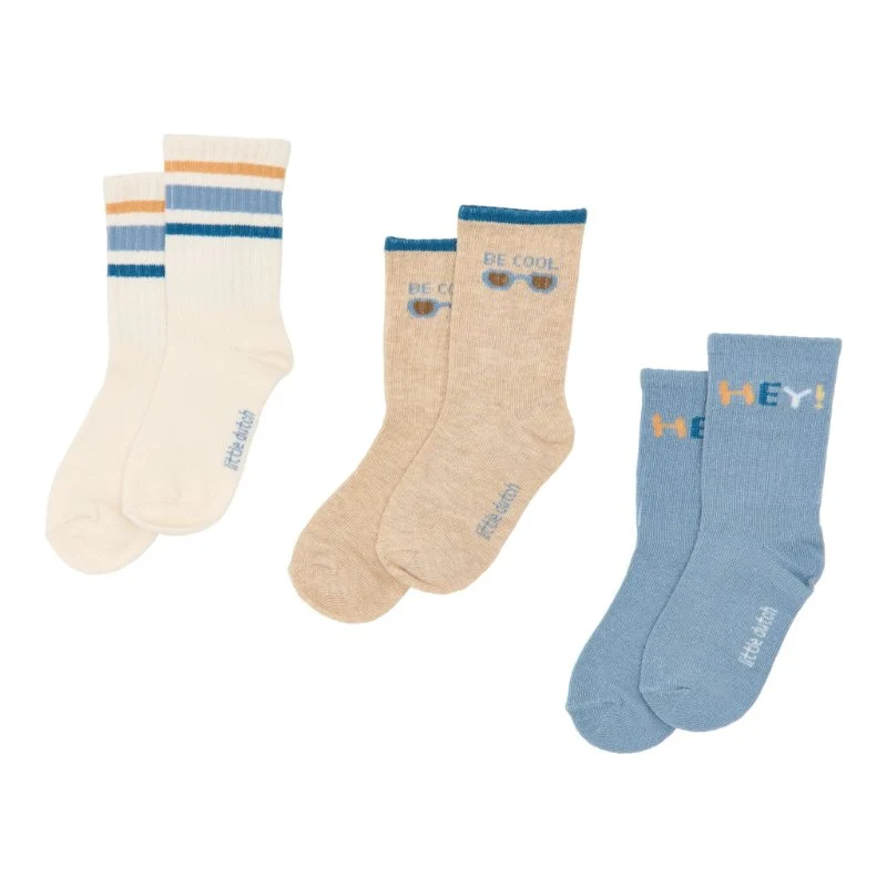 Little Dutch - 3-pack Calze Azzurro