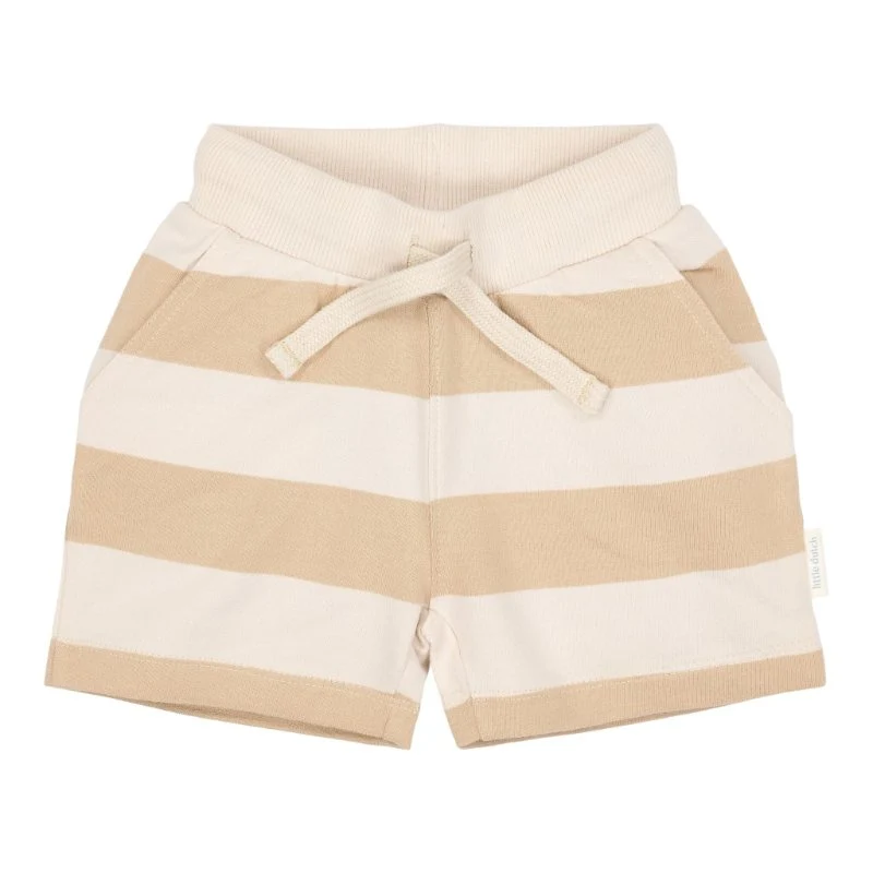Little Dutch - Pantaloncini a righe color biscotto