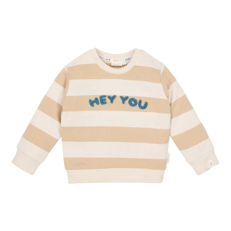 Little Dutch - Maglione a righe color biscotto