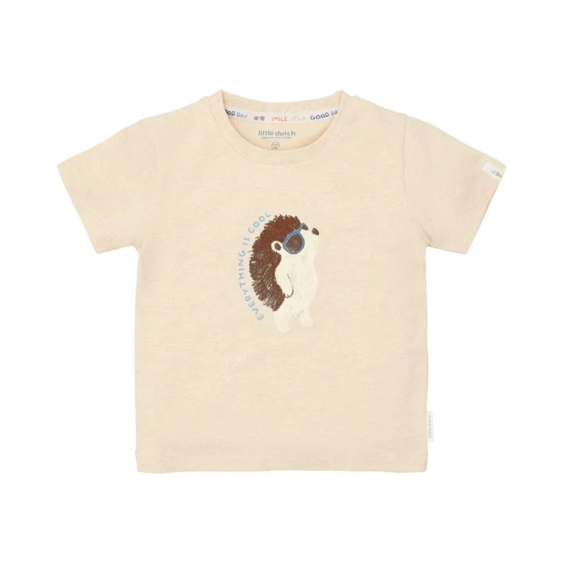 Little Dutch - Maglietta color biscotto melange