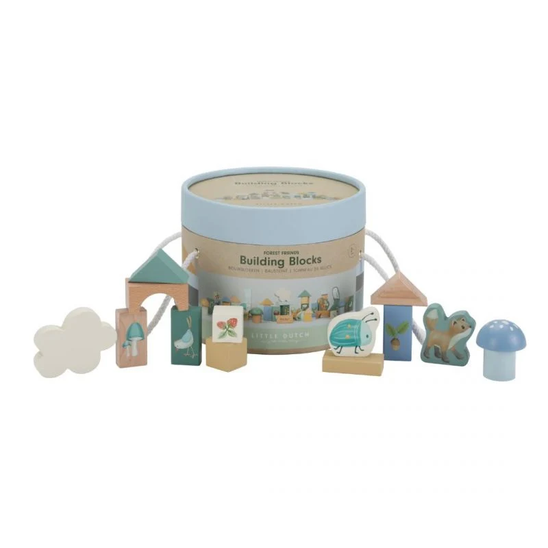 Little Dutch - Building Blocks - blocchi da costruzione in legno - Forest Friends