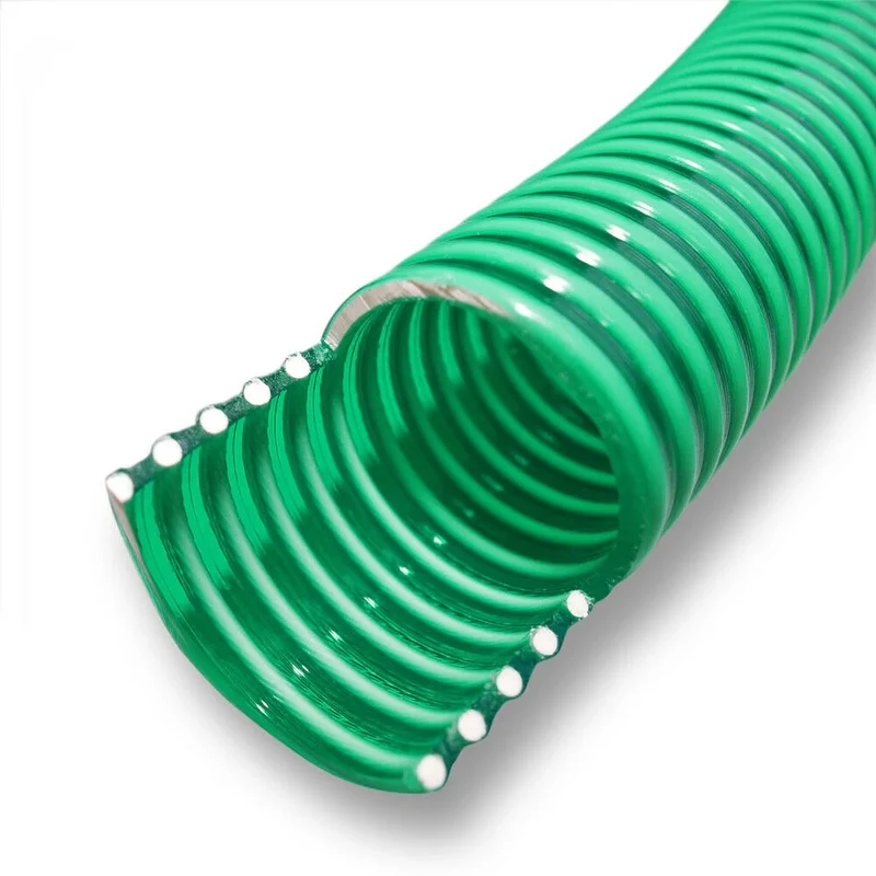 Tubo flessibile di aspirazione a pressione da 25 m diametro 38 mm (1 1/2) spirale rinforzata verde 16_0001581