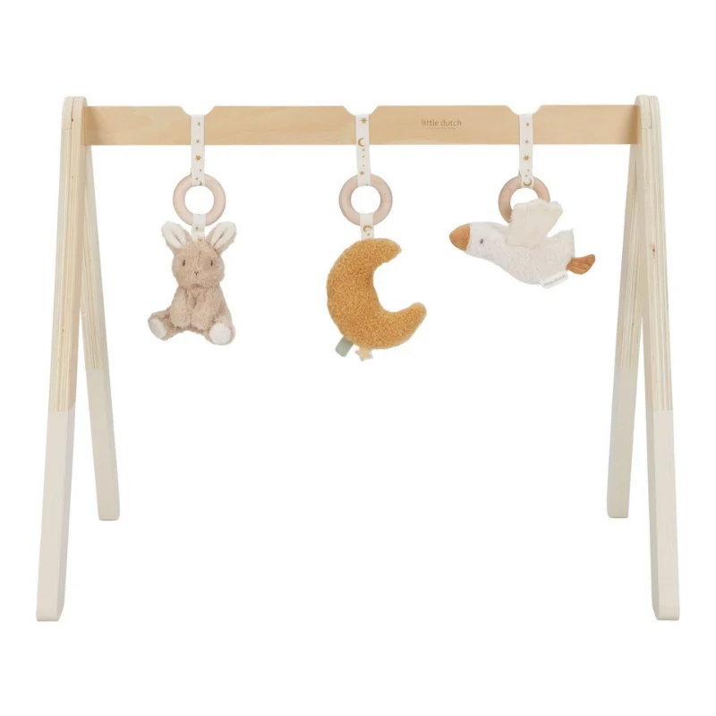 Little Dutch - Palestrina in legno - bianca - Newborn Naturals