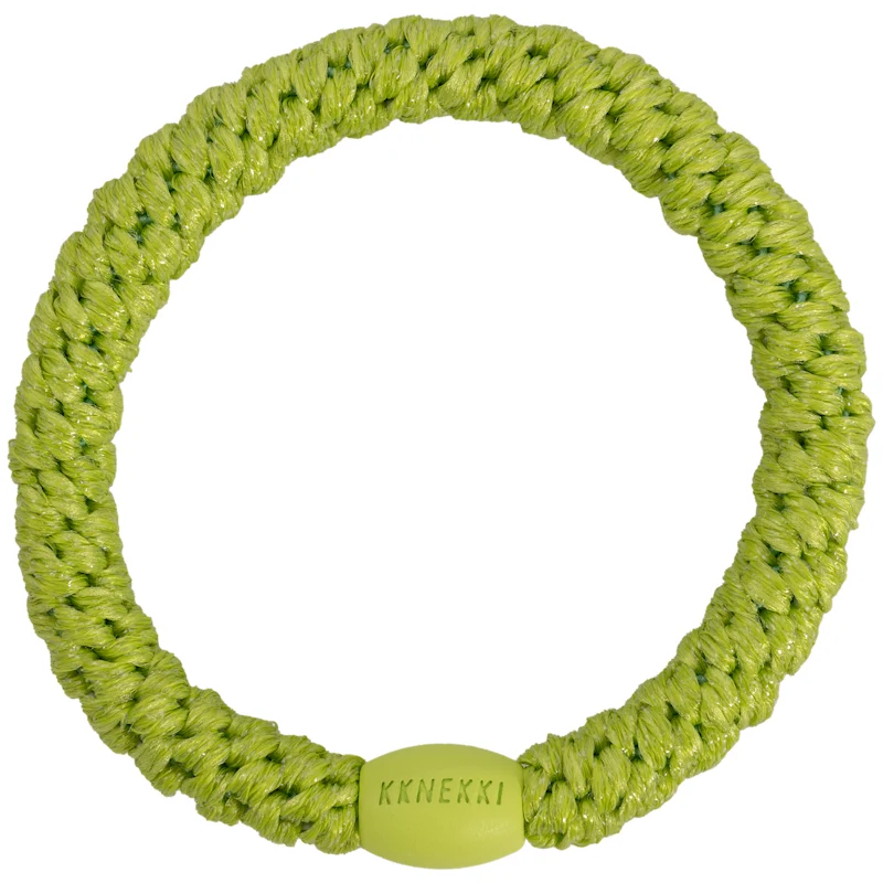KKNEKKI - Elastico per capelli-braccialetto - Lime zest glitter