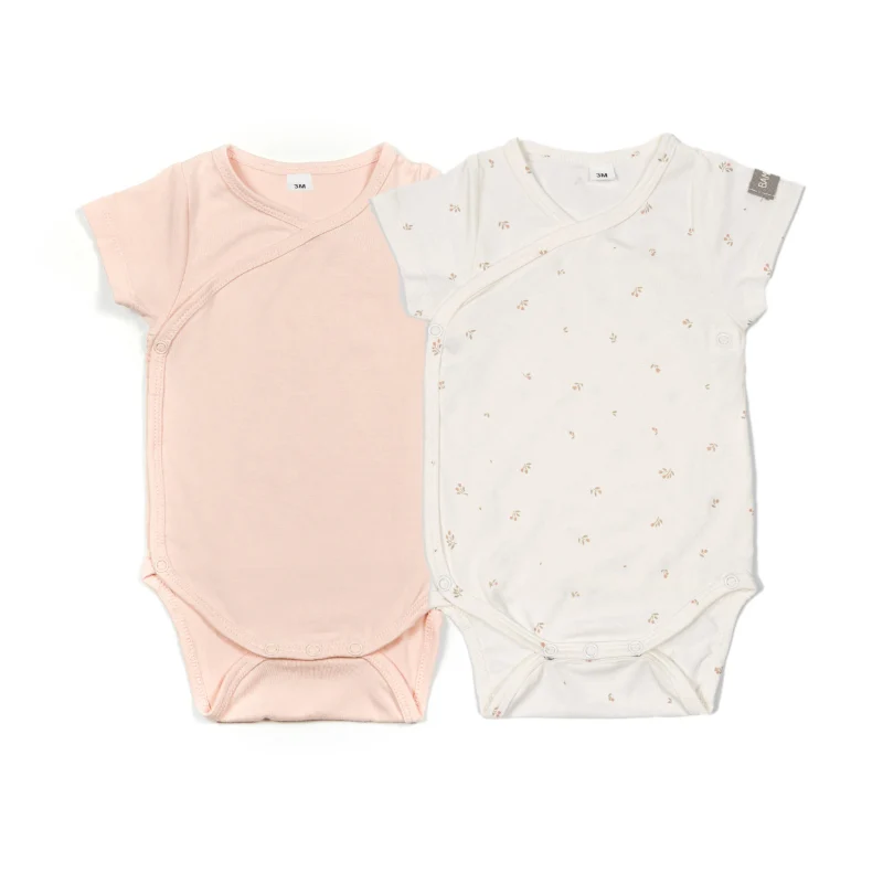 Bamboom - 2-pack Body maniche corte - Tulips mix