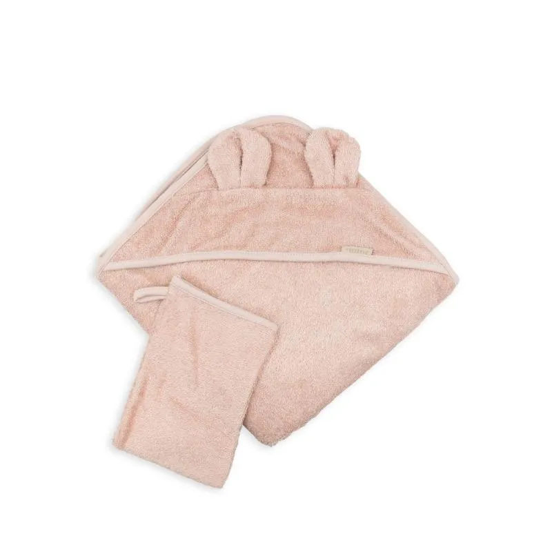 Bamboom - Accappatoio a triangolo con cappuccio 75x75cm - Warm pink