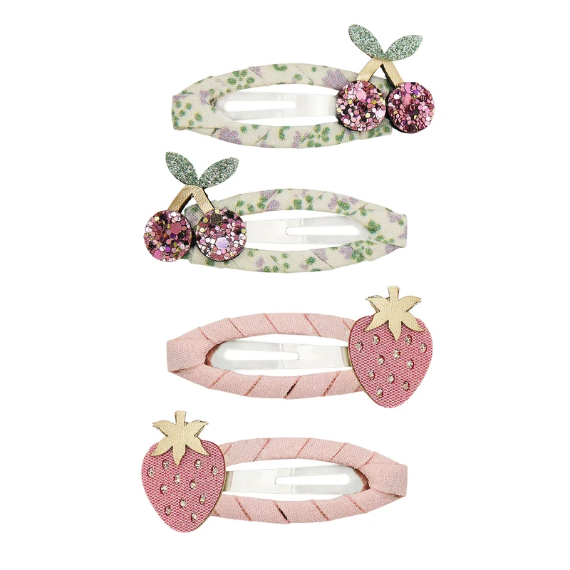 Mimi & Lula - 4-pack Mollette fermacapelli Clic Clacs -Summer Fruit
