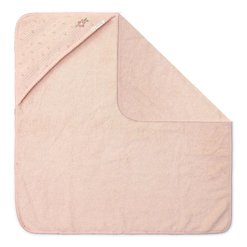 Little Dutch - Accappatoio a triangolo con cappuccio - ricamato - Pure Blossom