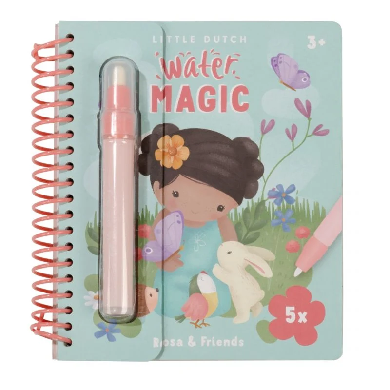 Little Dutch - Libro magico da colorare con l'acqua - Rosa & Friends