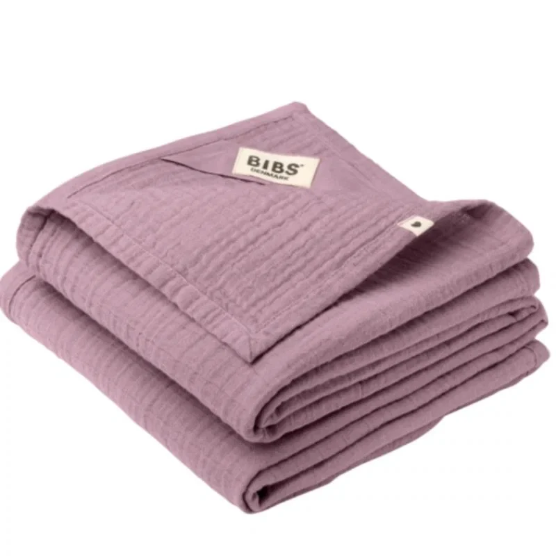 Bibs - 2-pack Mussola 70x70 cm - 100% Cotone Organico - Organico - Heater