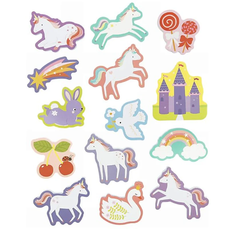 A Little Lovely Company - Forme in Schiuma per il Bagnetto Unicorni – 14 Pezzi con Retina