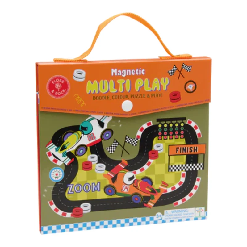 Floss & Rock Magnetic Multi Play Macchine – Gioco Magnetico 4 in 1 da Viaggio +3 Anni