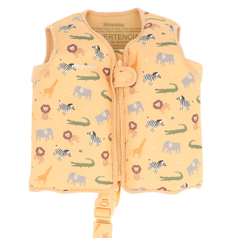 Giacca galleggiante Monnëka Wild Animals – Salvagente bambini 2-6 anni