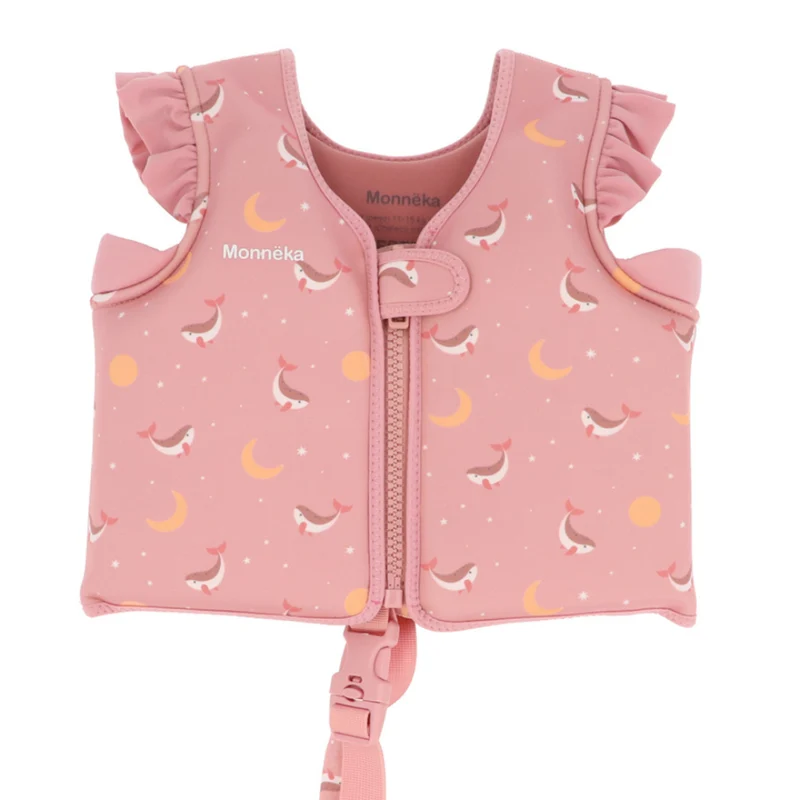 Giacca galleggiante Salvagente Pink Whale – aiuto nuoto bambini 2-6 anni