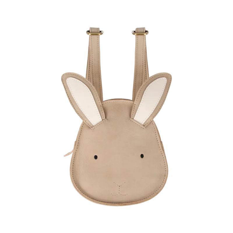 Donsje Amsterdam - Kapi Classic Backpack | Bunny - Zainetto in pelle Coniglietto