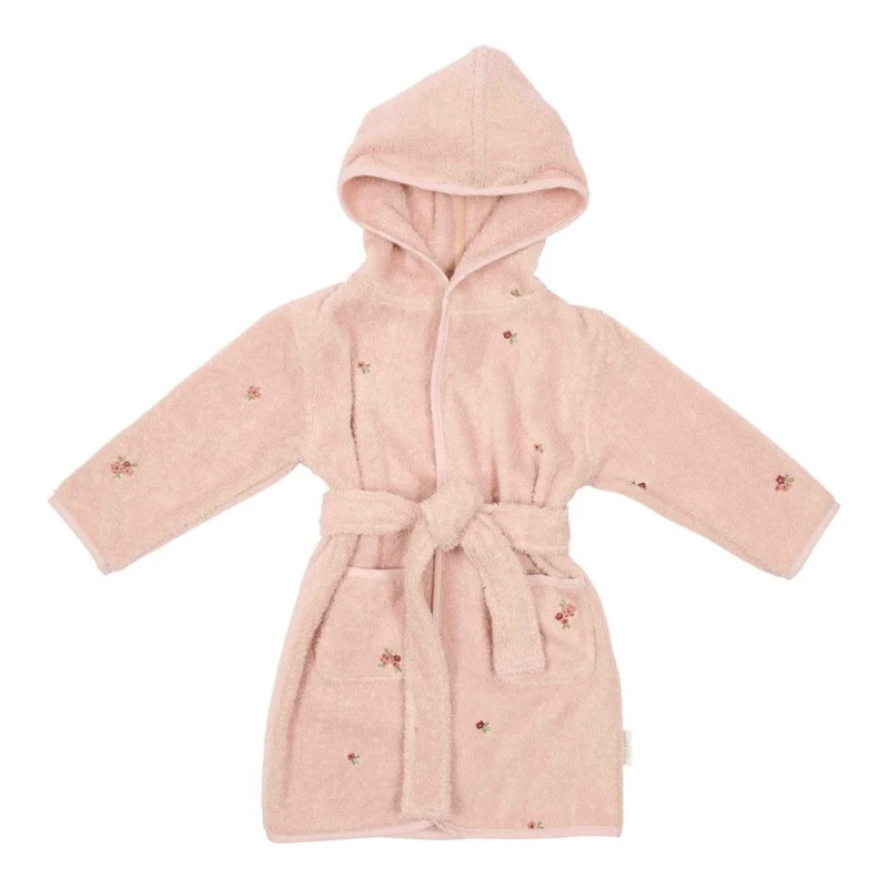 Little Dutch - Accappatoio con cappuccio - ricamato - Blossom