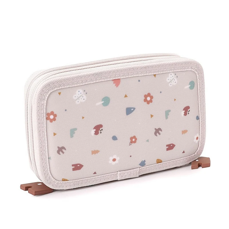 Tutete - Astuccio Doppio Natura Geometrica - RPET Impermeabile per Scuola