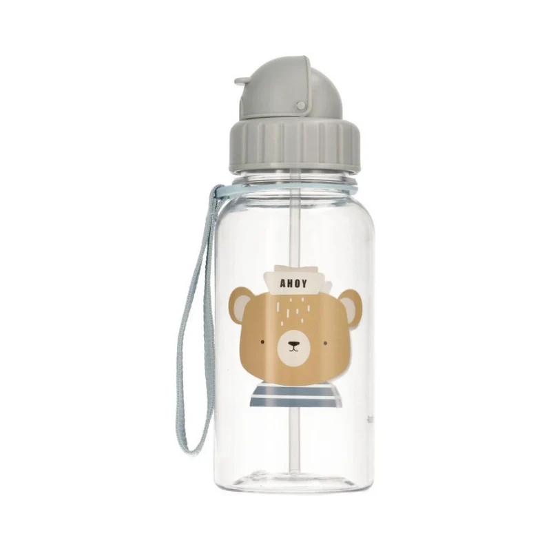 Tutete - Borraccia Tritan 500ml - Simon Bear con Cannuccia Silicone BPA Free