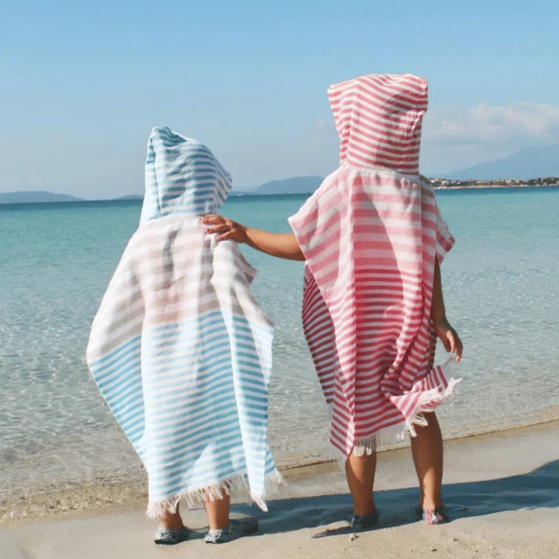 Poncho in Puro Cotone Towel to Go - Playa