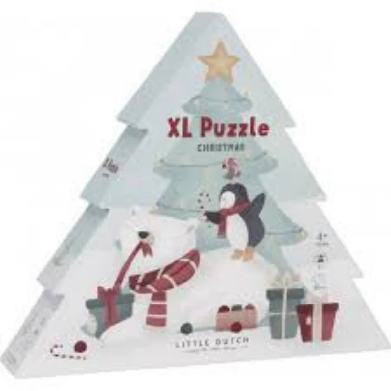 Little Dutch - Maxi Puzzle XL Albero di Natale 35 Pezzi - Natale