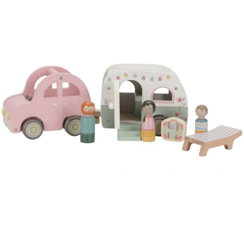 Little Dutch - Macchina con Roulotte e Personaggi - Campeggio