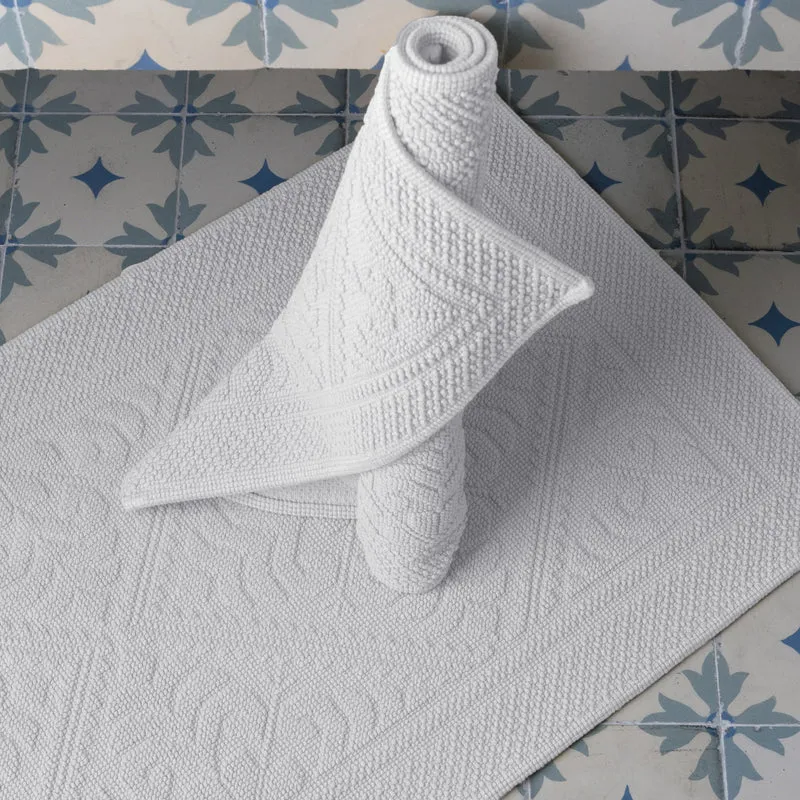 Tappeto in Puro Cotone con Motivo Jacquard - Enzo