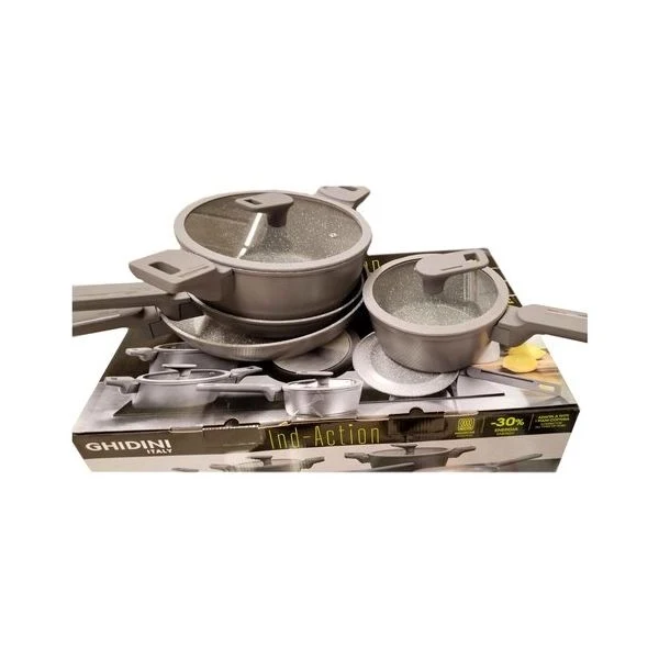 Batteria pentole ghidini cipriano 321712010x action full induction