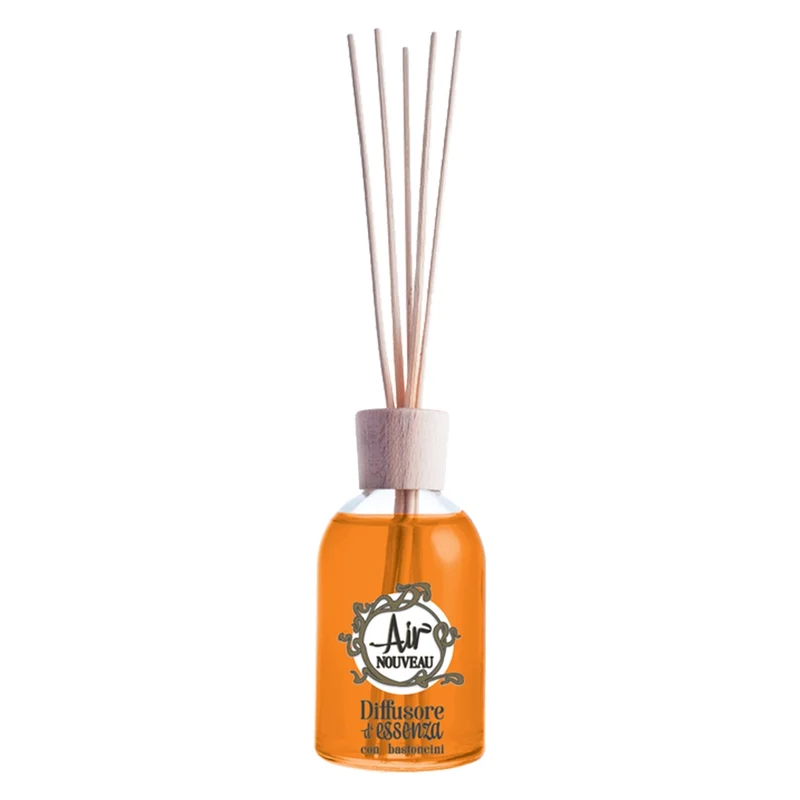 DIFFUSORE DI ESSENZA CON BACCHETTE ml 30 - arancia e cannella - BricoGo
