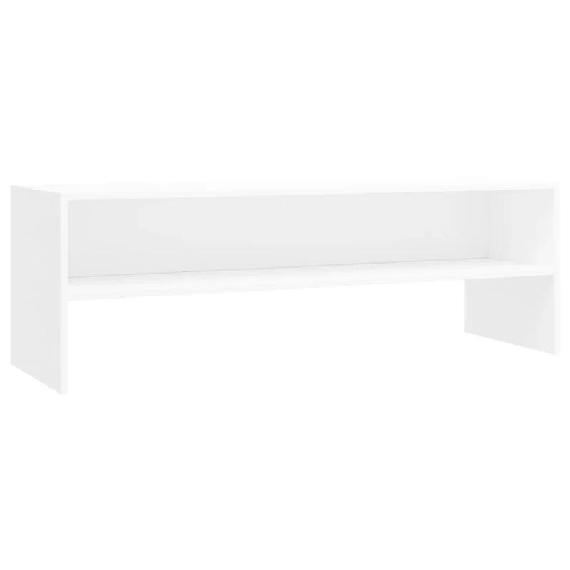 Mobile TV multimediale scaffale TV credenza mobile TV sala da pranzo soggiorno camera da letto 120 x 40 x 40 cm legno ingegnerizzato bianco 02_0025868