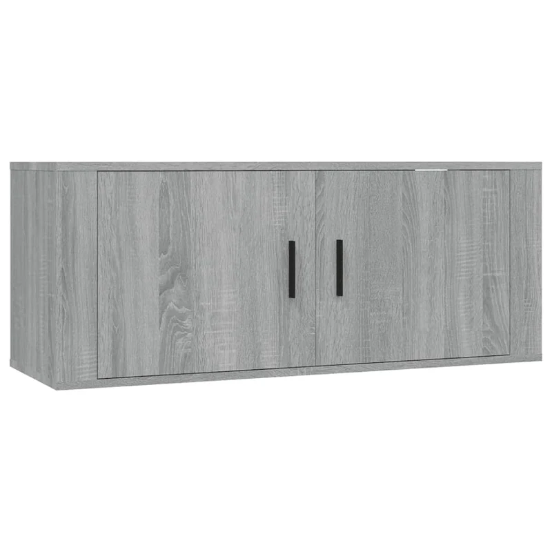 Mobile TV multimediale scaffale TV credenza mobile TV sala da pranzo soggiorno camera da letto a parete Sonoma 100 x 34,5 x 40 cm grigio 02_0028174