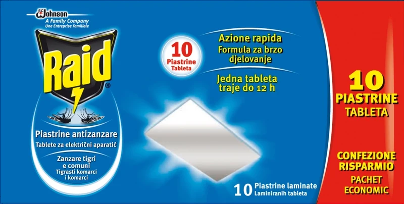 Piastrine di Ricambio Raid S.c.johnson Italy 24 Confezione 10 Pezzi