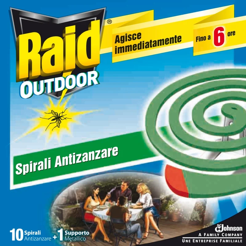Antizanzare Raid Zampirone S.c.johnson Italy 24 Confezione 10 Pezzi