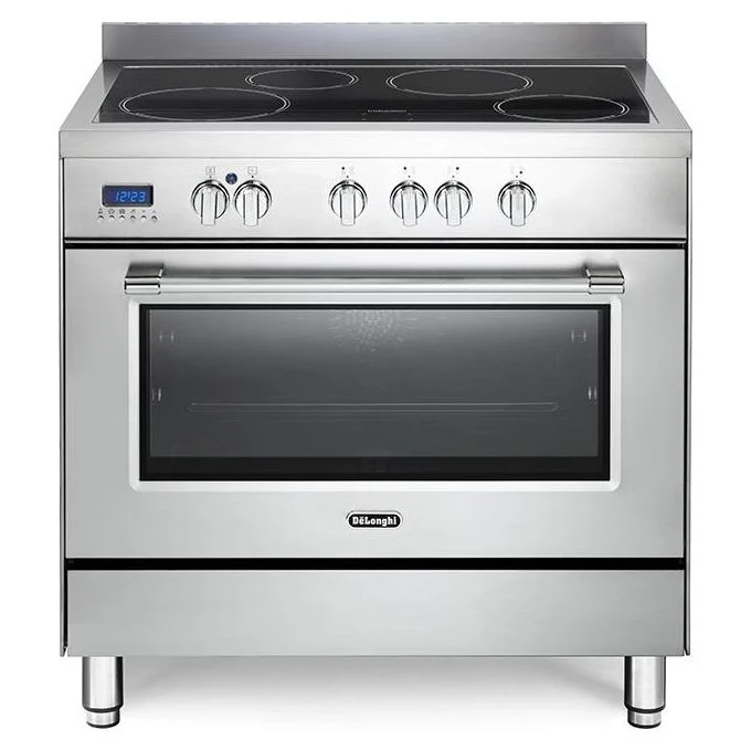 De'Longhi PRO96MXINED Professional Cucina freestanding Induzione 4 Zone Forno Elettrico Multifunzione 87 L Classe A (92x90x60 cm) colore Acciaio Inox