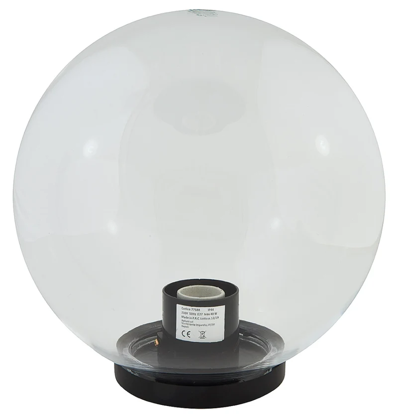 Sfera Pmma Trasparente C/Portalampadae27 D30Cm - Bellotti