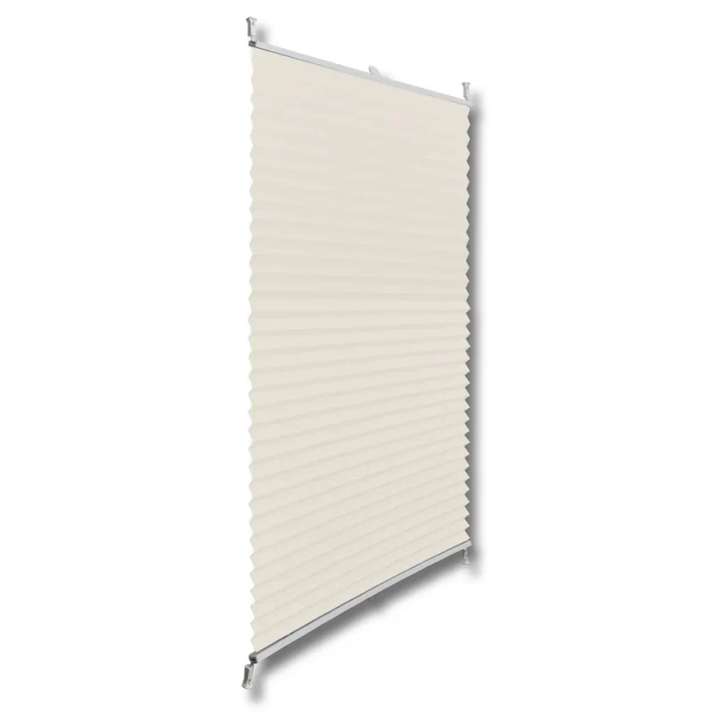 Tenda plissettata color crema 40 x 125 cm 4102193